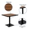 Flash Furniture Faux Teak Outdoor Patio Table and Chair Set XU-DG-10456033-GG - alternate 4